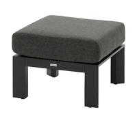 Pouf de jardin ÉVASION Graphite Aluminium traité époxy, Oléfine Hespéride