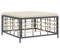 Pouf de jardin modulaire avec coussin de siège pour l'extérieur