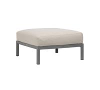 NARDI pouf pour l'extérieur MAXIMO (Basalte / Perle - Fibre de verre régénérée, polypropylène et tissu Sunbrella hydrofuge)