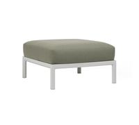 NARDI pouf pour l'extérieur MAXIMO (Craie / Thym - Fibre de verre régénérée, polypropylène et tissu Sunbrella hydrofuge)