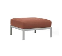 NARDI pouf pour l'extérieur MAXIMO (Craie / Cannelle - Fibre de verre régénérée, polypropylène et tissu Sunbrella hydrofuge)