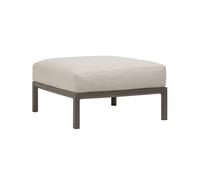 NARDI pouf pour l'extérieur MAXIMO (Terre / Perle - Fibre de verre régénérée, polypropylène et tissu Sunbrella hydrofuge)
