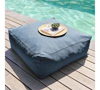 Pouf de jardin pour canapé modulable bleu pacific - Oviala Mixi