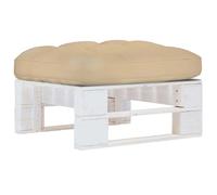 Pouf de jardin vidaXL - Bois de pin blanc