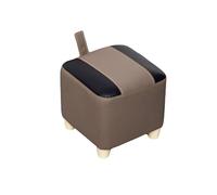 Pouf de rangement avec siège rembourré, tabouret cube repose-pieds pour maquillage, salon, chambre à coucher