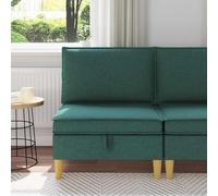 Pouf de Rangement carré en Mousse avec Grand Coffre intérieur 70x70x40 cm, Cadre en Bois Durable, siège Ergonomique pour Salon séjour Bureau
