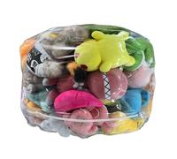 Pouf de rangement en forme d'animal - 35 cm - Sac de rangement pour jouets en peluche, chaise pliable avec fermeture éclair | Housse de grande capacité pour salle de jeux, chambre à coucher, chambre