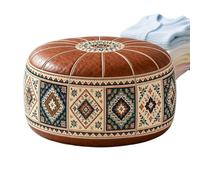Pouf de rangement non rembourré, style bohème marocain, imperméable | Housse de pouf ottoman, avec rangement pour maison, salon, chambre à coucher, terrasse, appartement, couvertures, vêtements