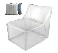 Pouf de rangement pour peluches Imperméable Réutilisable Doux en Peluche | Grande housse transparente pour pouf à peluches Pour adulte bébés chambre déco dortoir canapé lit lecture