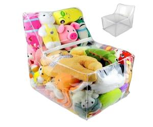 Pouf de rangement pour peluches Organisateur imperméable décoratif en