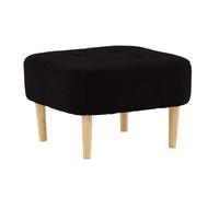 Paris prix Pouf déco tissu Salina - noir