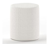 Moon Pouf Boucle- En Blanc