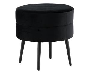 Pouf Design en Velours "Pot" 40cm Noir