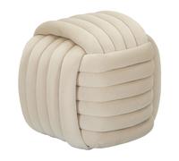 Pouf Design en Velours "Softy" 45cm Crème