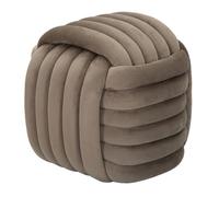 Pouf Design en Velours "Softy" 45cm Gris