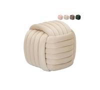 Pouf en tissu Softy - Crème