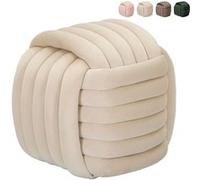 Pouf en tissu Softy - Crème