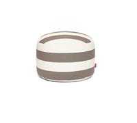 Pouf D'extérieur Point, Grand Modèle à Rayures, Couleur Cacao