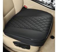 Pouf double rangée avec bords amovibles, revêtement en osier, coussin d'assise avant, siège individuel en forme de fauteuil, lot de 2, noir, 54 × 53 cm