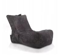 Pouf Ecopuf Vintage Flavio en velours côtelé - Marron II