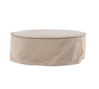 Pouf Effet Lin Vindo 101cm Brun