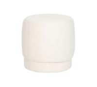 Pouf en bouclette AMEA - Blanc