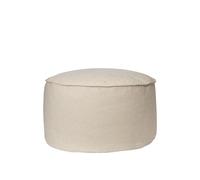 Pouf en Coton Aun Ø80 de Ferm Living Blanc Cassé