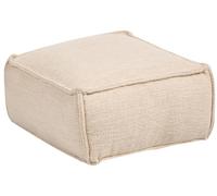 Pouf en Coton Billes EPS Carré Ottoman Repose-Pieds Salon Chambre Accessoire Bei