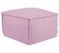 Pouf en Coton Billes EPS Carré Ottoman Repose-Pieds Salon Chambre Accessoire Ros