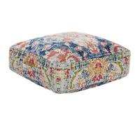 Pouf en coton multicolore 50 x 50 x 20 cm OUED