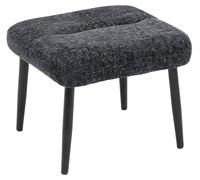 Pouf en forme de chenille, couleur grise, avec pieds en acier. Dimensions : 41 x 45 x 38 cm