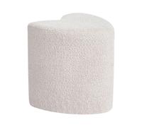 Pouf en Forme de Coeur Tabouret Repose Pied Ottoman Rembourré en Tissu Chenille