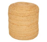 Pouf en Jute et Coton D 40 x H 40 cm - Atmosphera