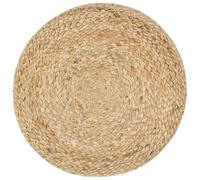 Pouf en Jute Fait Main 40 x 45 cm Repose-Pieds Décoratif pour Salon | Pouf artisanal en jute tressé, rembourrage EPS moelleux, style bohème chic pour canapé et fauteuil