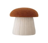 Pouf en polyester rouge, antidérapant, fixe, forme champignon - Bloomingville, Bertil - 37x37x35 cm