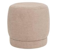 Atmosphera - Pouf Bouclette amea Gris Taupe d39cm
