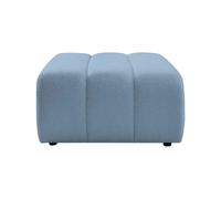 Pouf en tissu bouclette Bleu 75x82x41