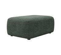 Pouf en tissu texturé vert sapin DAVISO