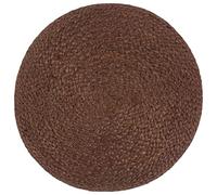 Pouf en toile de jute fait à la main - 40 x 45 cm - Pouf rembourré et repose-pieds pour salon, chambre à coucher, couloir - Siège compact et rangement décoratif - Marron