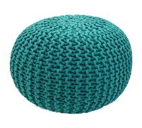 Pouf en tricot Pouf pouf en tricot vert Ø 55cm