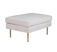 Paris prix Pouf rectangulaire velours côtelé - Beige