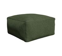 Vente-unique - Pouf en Velours côtelé Vert NOUMARA