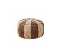 Bloomingville Charoline pouf Ø44 cm Brun-blanc-bleu