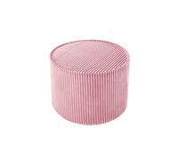 Pouf Enfant En Velours Côtelé Pink Mousse TU