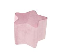 Roba Pouf étoile Lil Sofa en velours doux pour enfant Rose