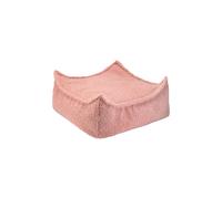 Pouf Enfant Ottoman Carré - Coussin De Sol Déhoussable En Teddy Guava TU