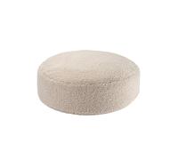 Pouf Enfant Ottoman Rond - Coussin De Sol Déhoussable En Teddy Biscuit TU