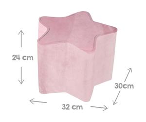 Pouf étoile pour enfant Rose