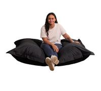 Pouf extérieur imperméable déhoussable anti-UV - 140x180 cm - Bananair - Noir Fabriqué en France