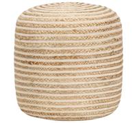 Pouf Fait à la Main Jute 40x45 cm Repose-Pied Tabouret Salon Maison vidaXL